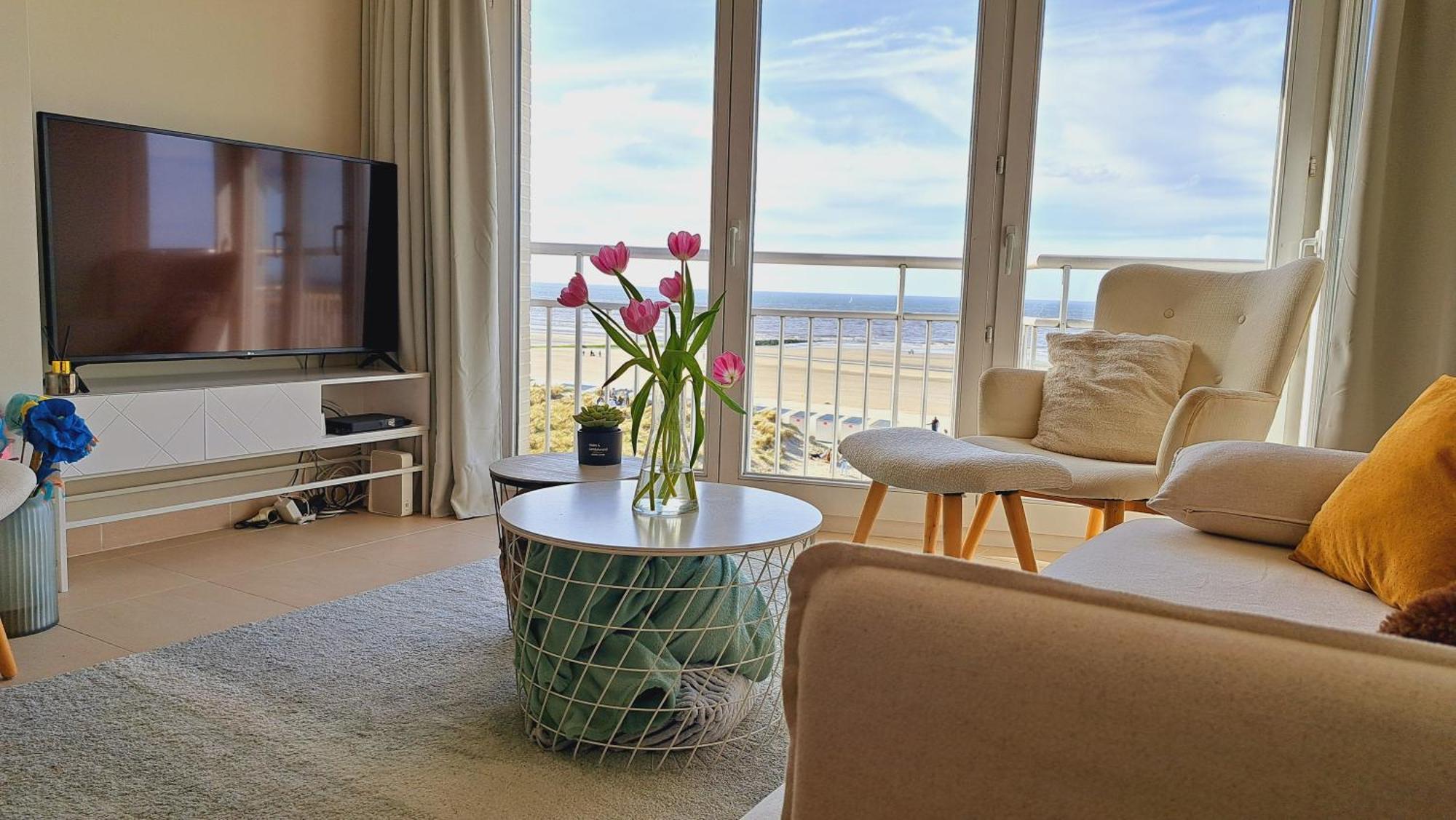 Nieuwpoort Marjolaine Prachtig Zeezicht - 4De Verdiep -Op De Dijk 5Pers Esterno foto